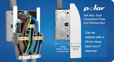 electric cooker connection box|45 amp cooker connection outlet.